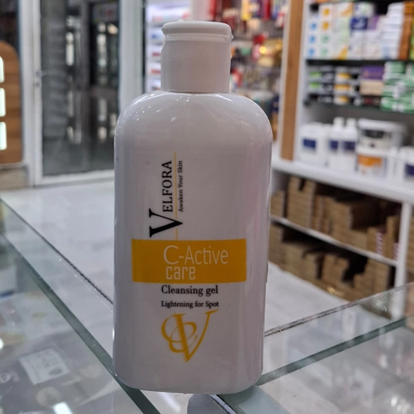 ژل شستشوی صورت روشن کننده و ضد لک ولفورا اصل 200 میل | VELFORA C-Active care Cleansing gel Lightening for Spot